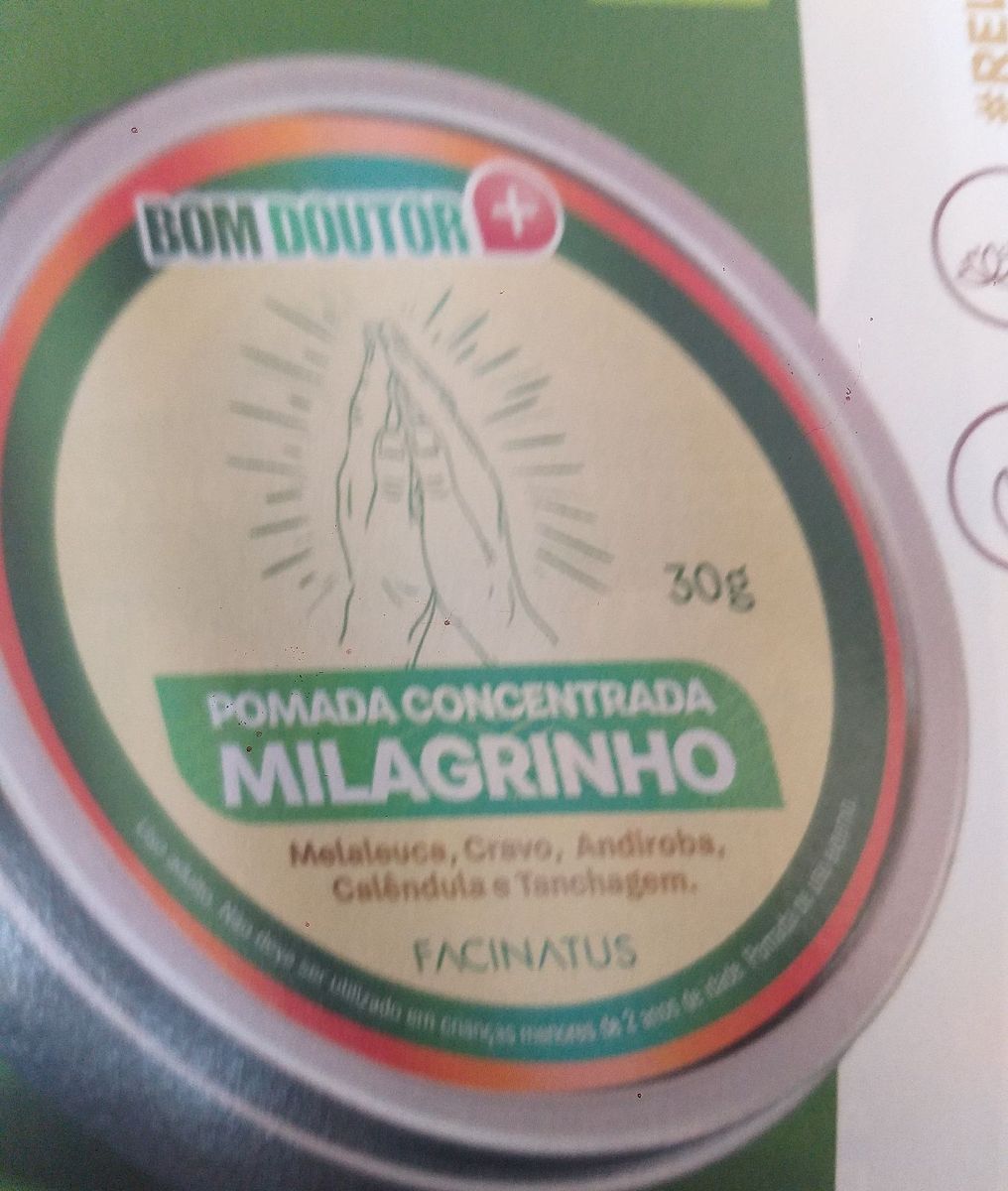 Pomada Concentrada Multifuncional Milagrinho | Cacareco Bom Doutor ...