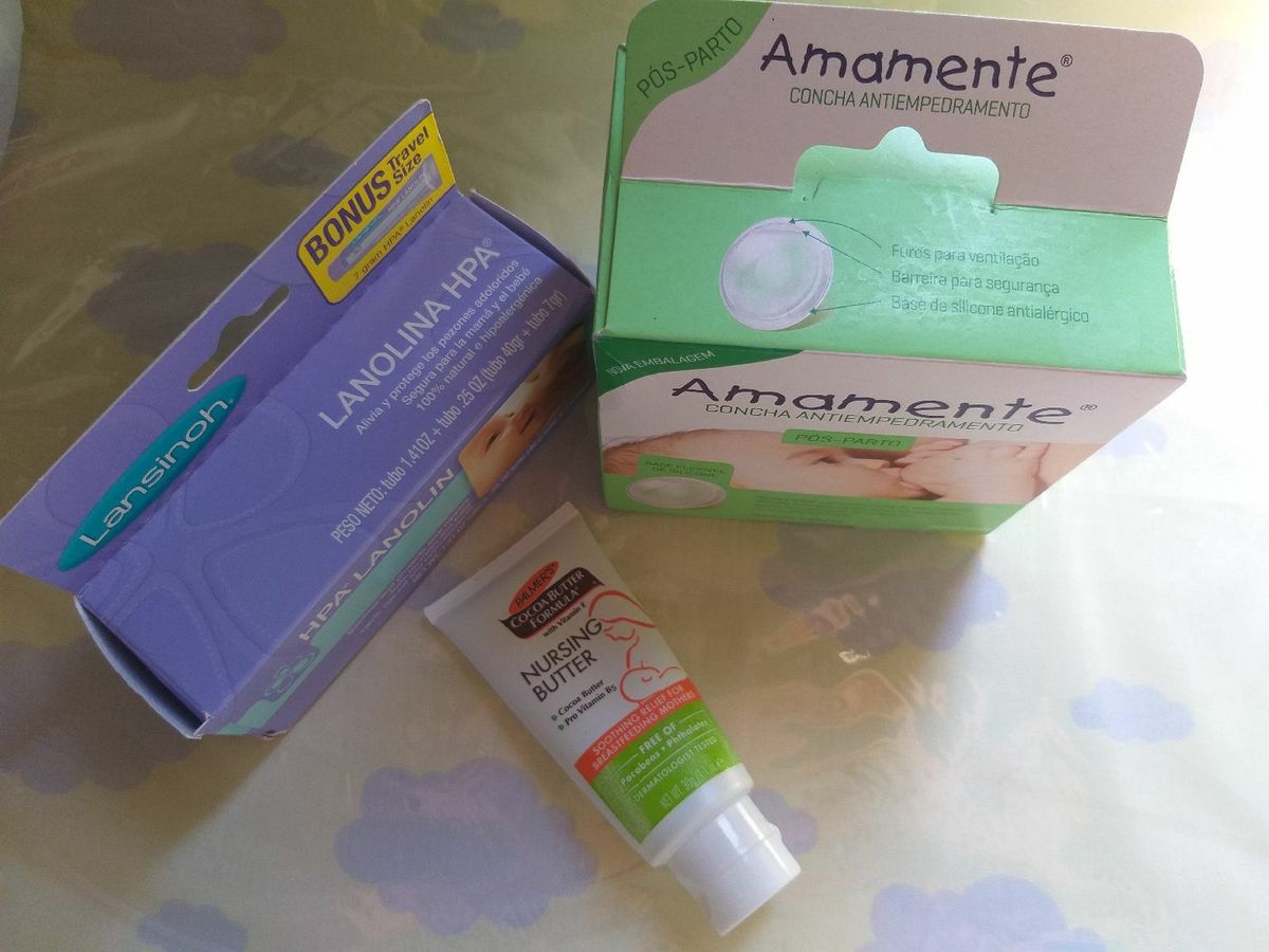 Pomada Lansinoh + Concha Amamenta + Pomada Nursing Butter | Cosmético