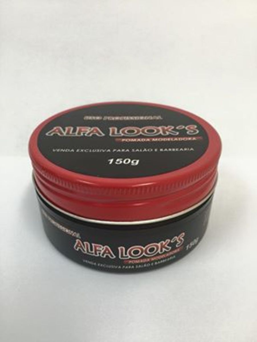 Pomada Modeladora Alfa Looks 150g | Creme Masculino Alfa Looks Nunca