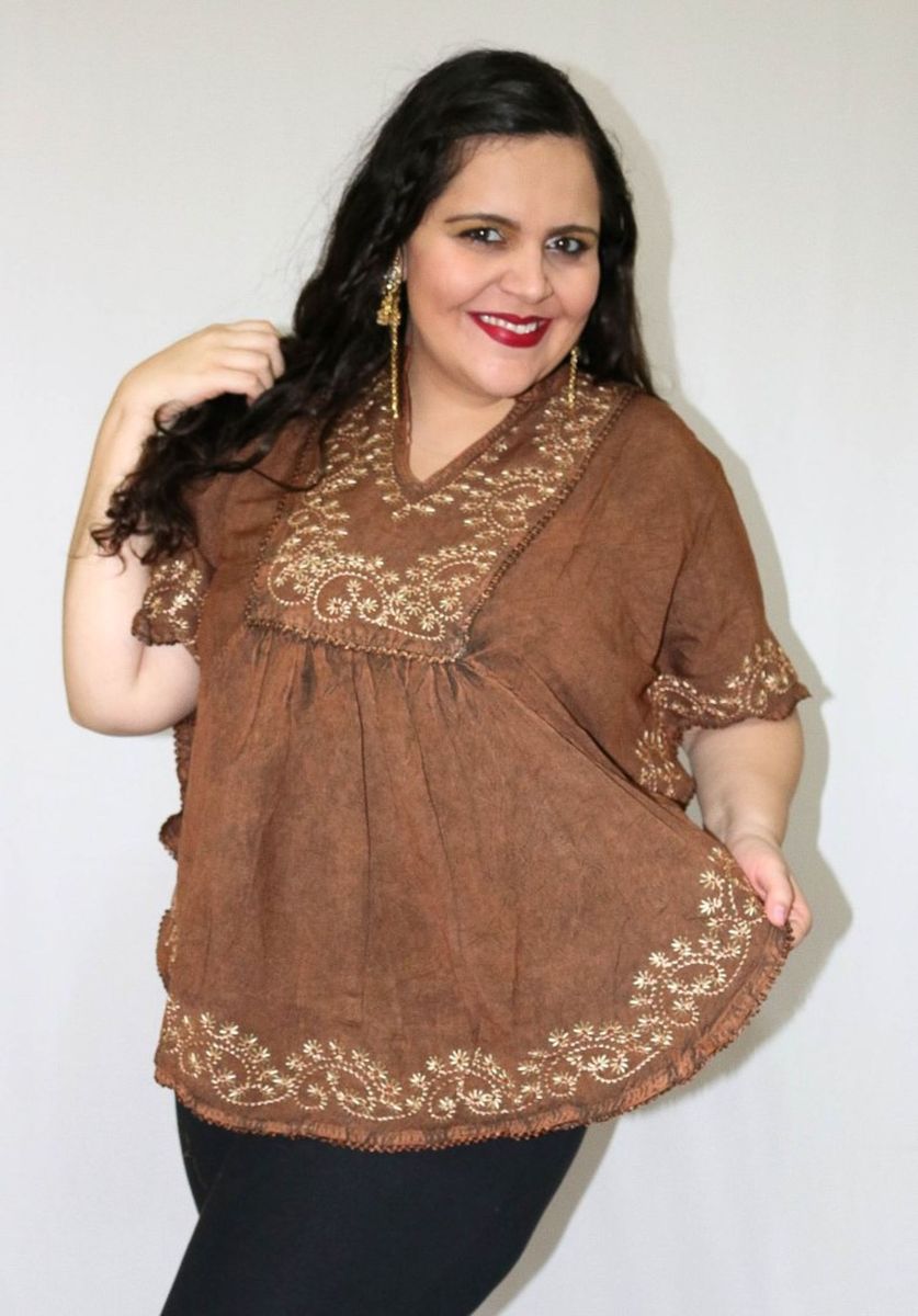 batas indianas femininas plus size