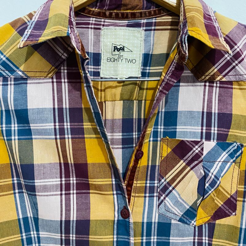 Camisa Xadrez Diesel Amarela