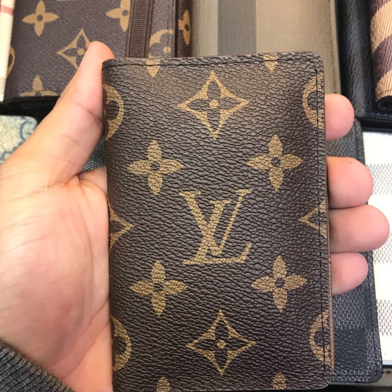 Carteira Porta Cartão Louis Vuitton Masculina Couro