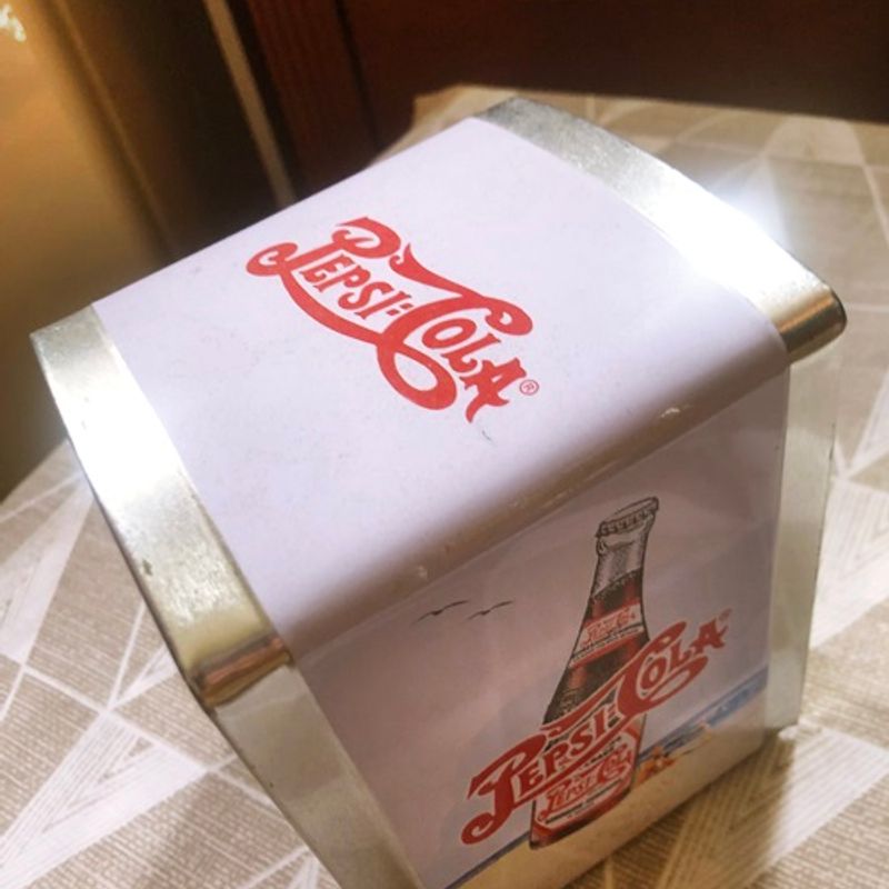 Porta Guardanapos Retrô Pepsi-Cola em Metal | Pepsi-Cola Nunca