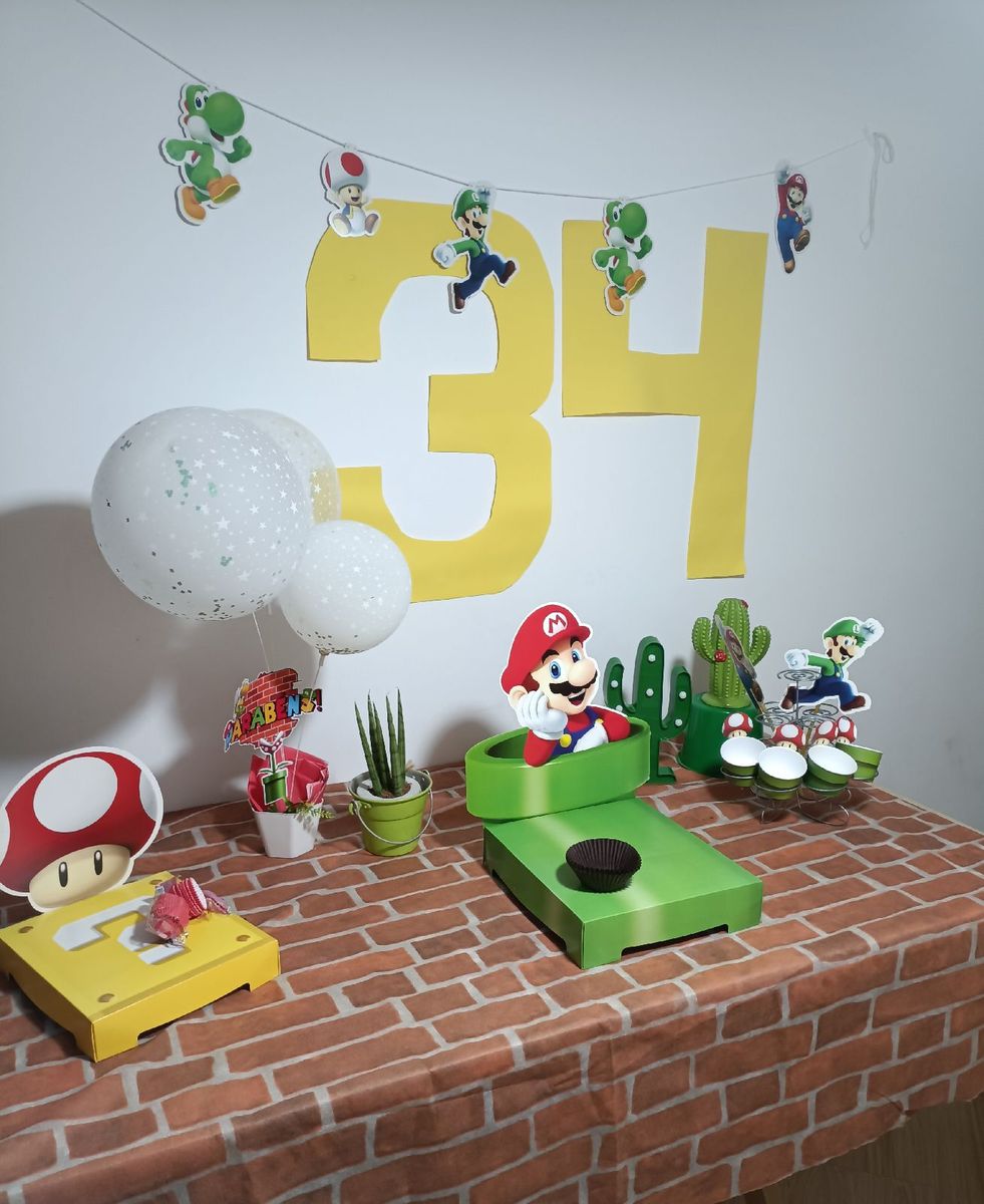 Toalha Super Mario Yoshi Personalizada com Nome