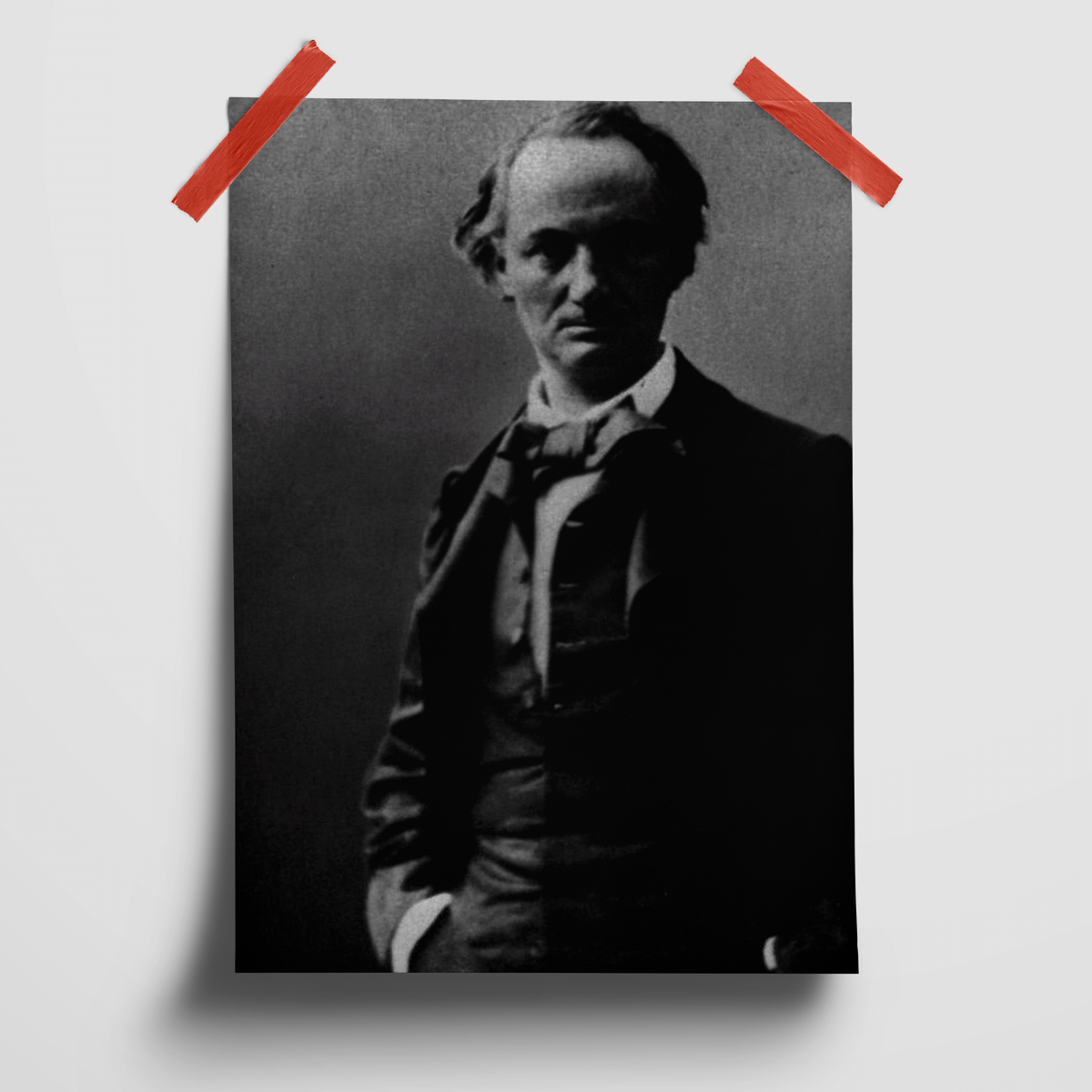 Pôster Fotográfico Decorativo | Charles Baudelaire | 1860 | Item de ...