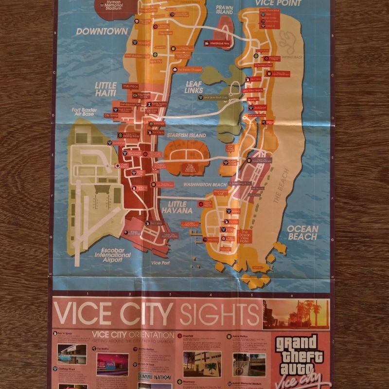 Big Poster Gamer GTA Vice City LO002 Tamanho 90x60 cm