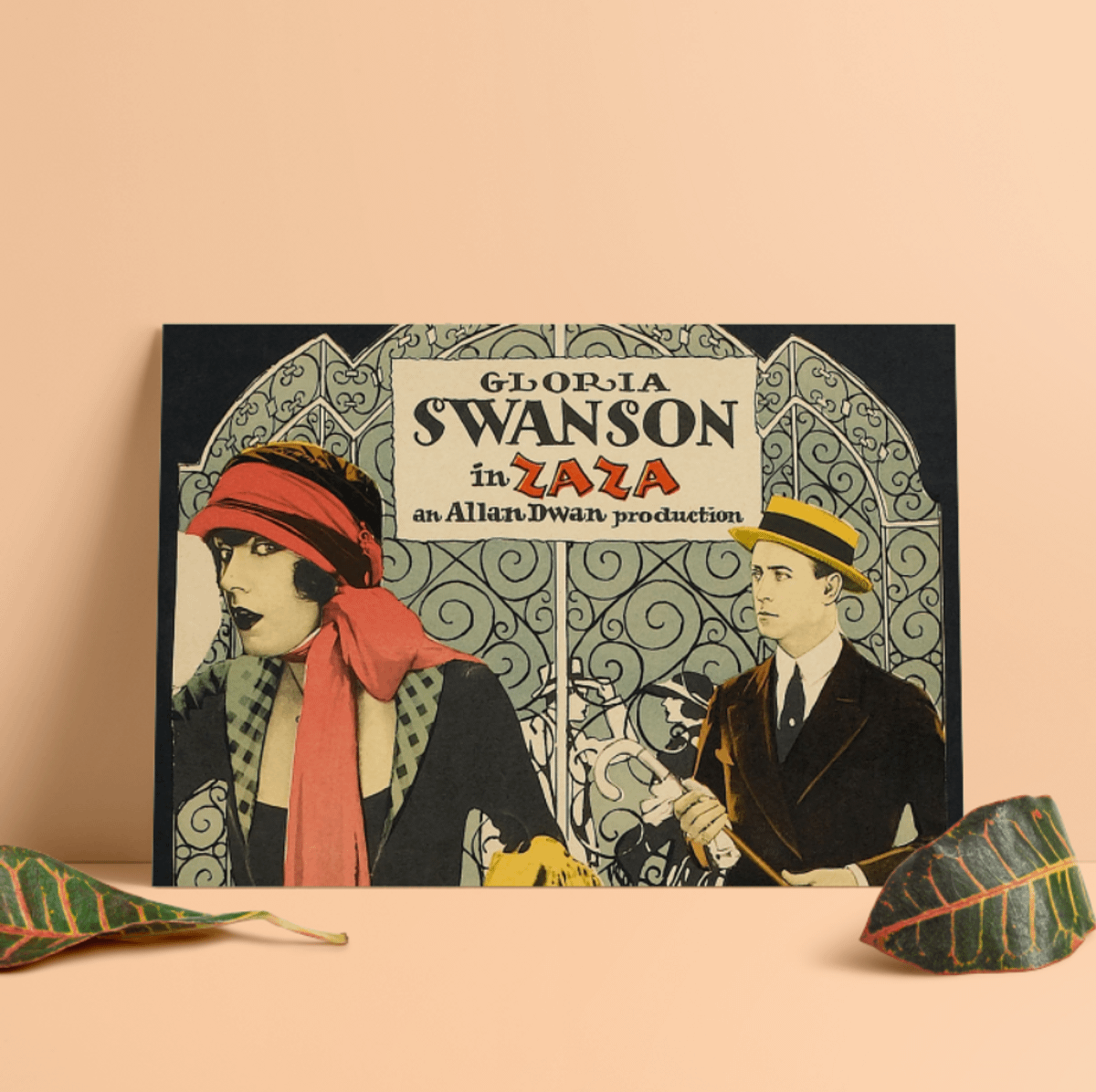 Pôster Ilustrativo Vintage | Gloria Swanson | Zaza | 1923 | Item de ...