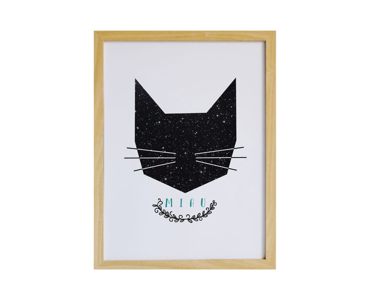 poster meart.me miau - decoração meart.me