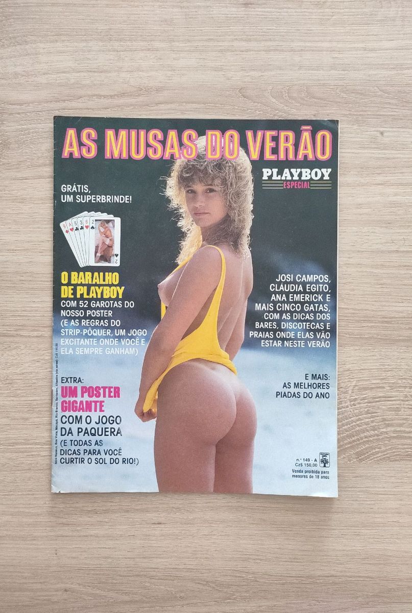 Poster Revista Playboy As Musas do Verão Josi Campos Cláudia Egito |  Produto Vintage e Retro Revista Playboy Usado 97706661 | enjoei