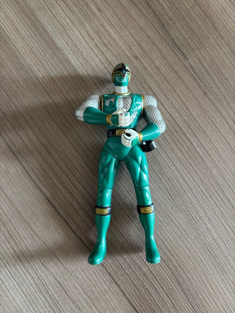Power Ranger Verde Articulado | Action Figure Colecionável | 14 Cm ...