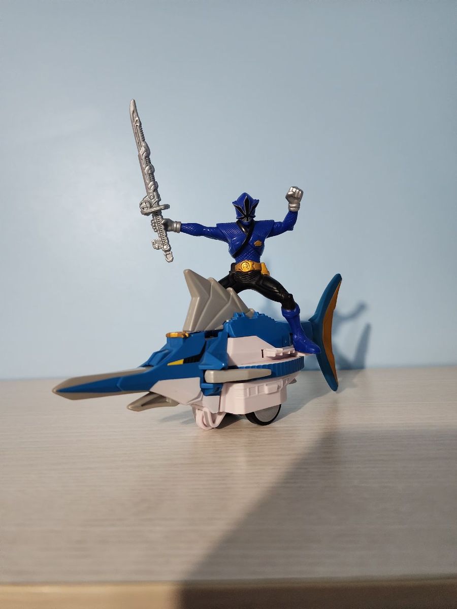 Power Rangers Samurai Blue Ranger + Swordfish Zord (bandai) | Brinquedo ...