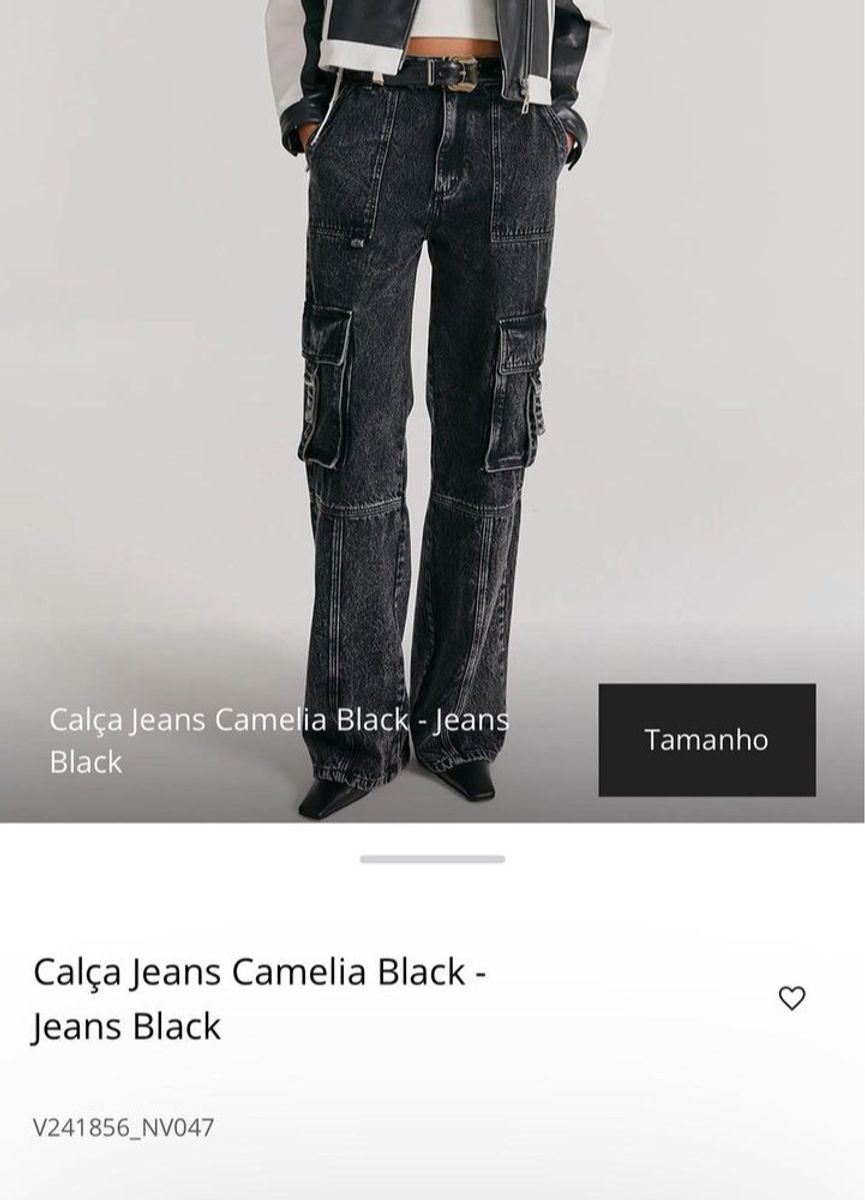Pr0cur0 Calça Jeans Camélia Black Nv Nv Nunca Usado 119519288 - Main Image