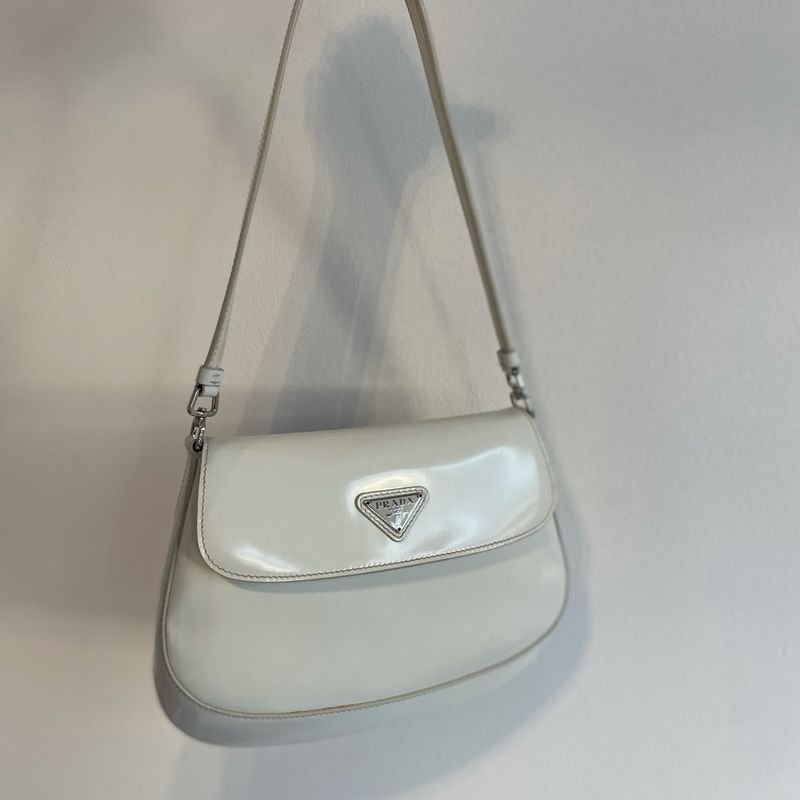 Bolsa Prada Original Cleo Amarela Feminina