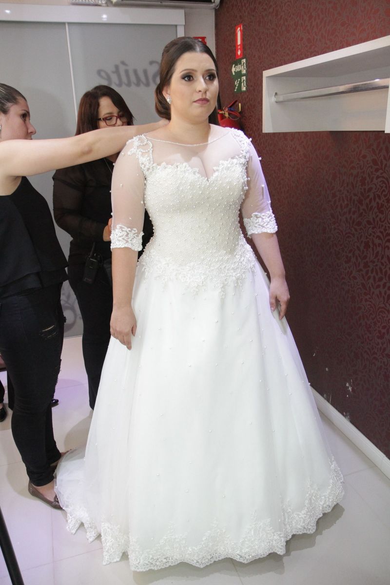 vestido de noiva plus size usado
