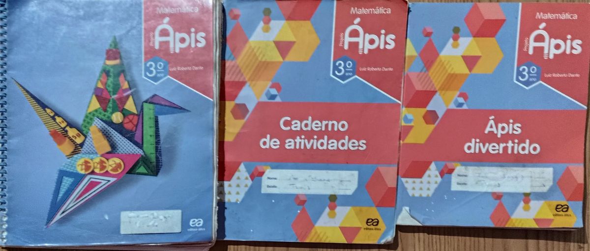 Projeto Ápis - Matemática - 3º Ano | Livro Atica Usado 107075563 | enjoei