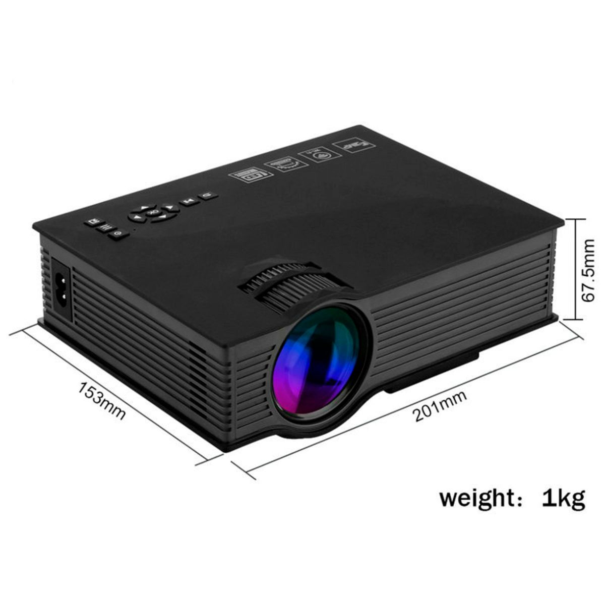 Projetor Unic Projector Led Wi-fi Ready 1200 Lumens | TV e Display Unic ...