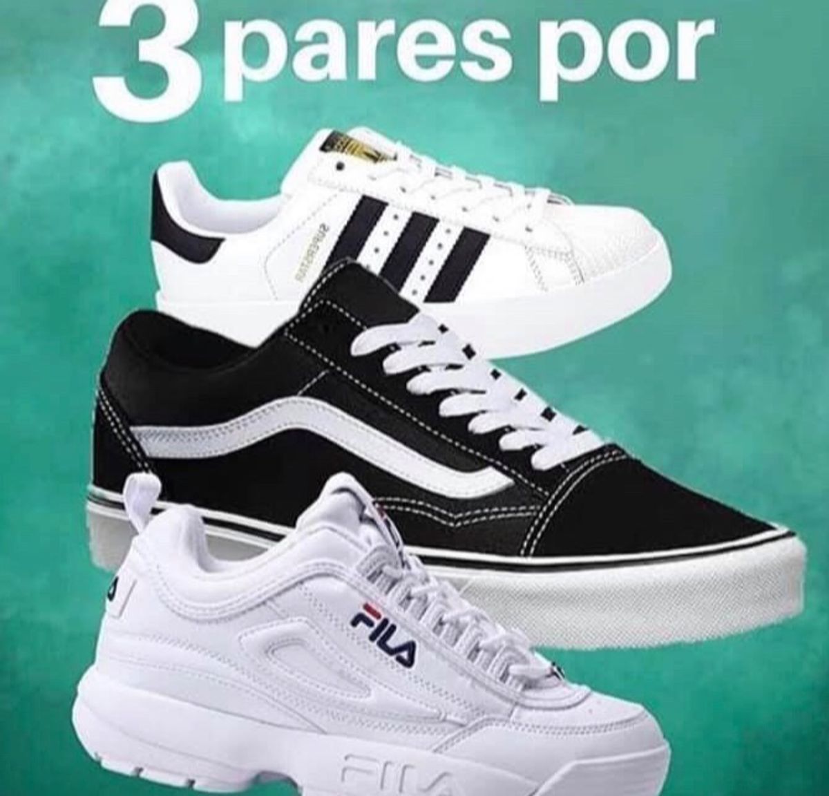 tenis fila adidas