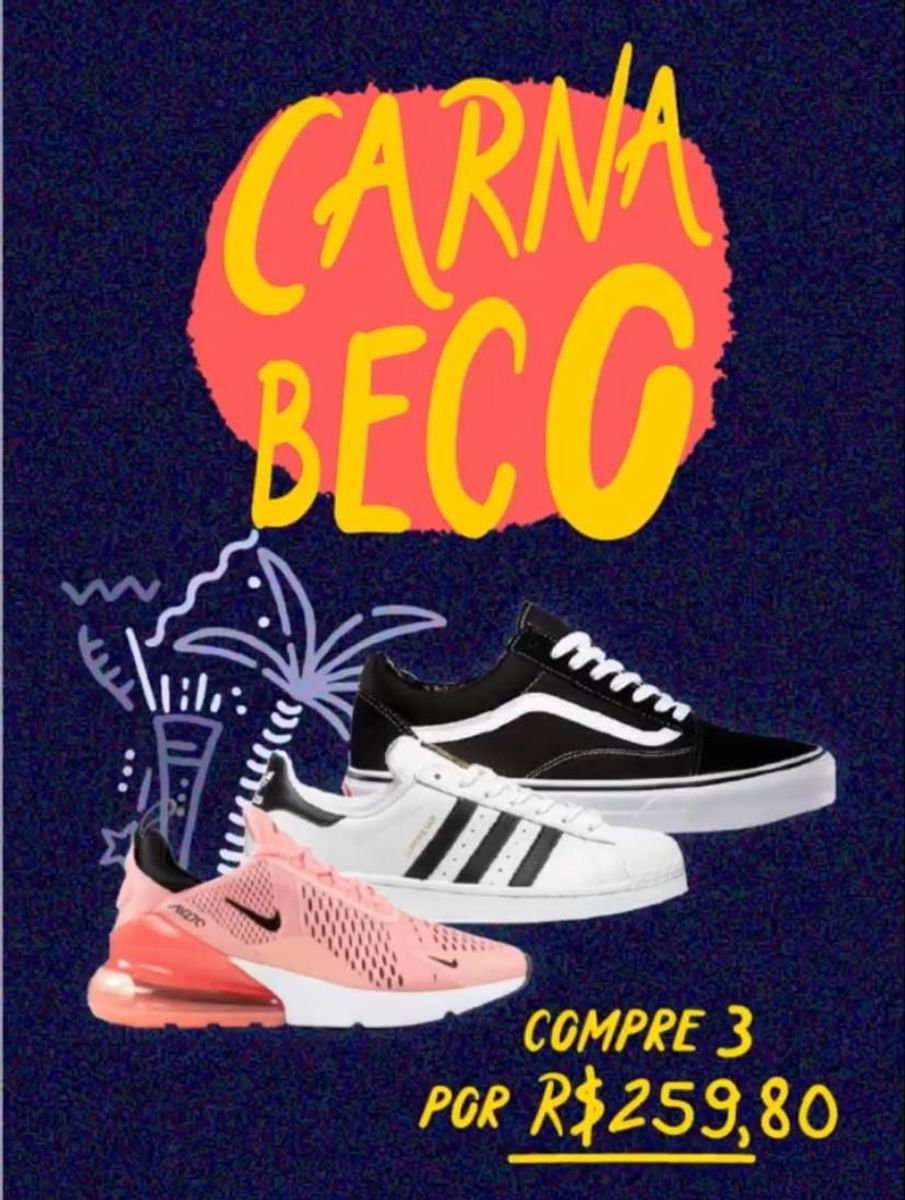 3 tenis por 189 masculino