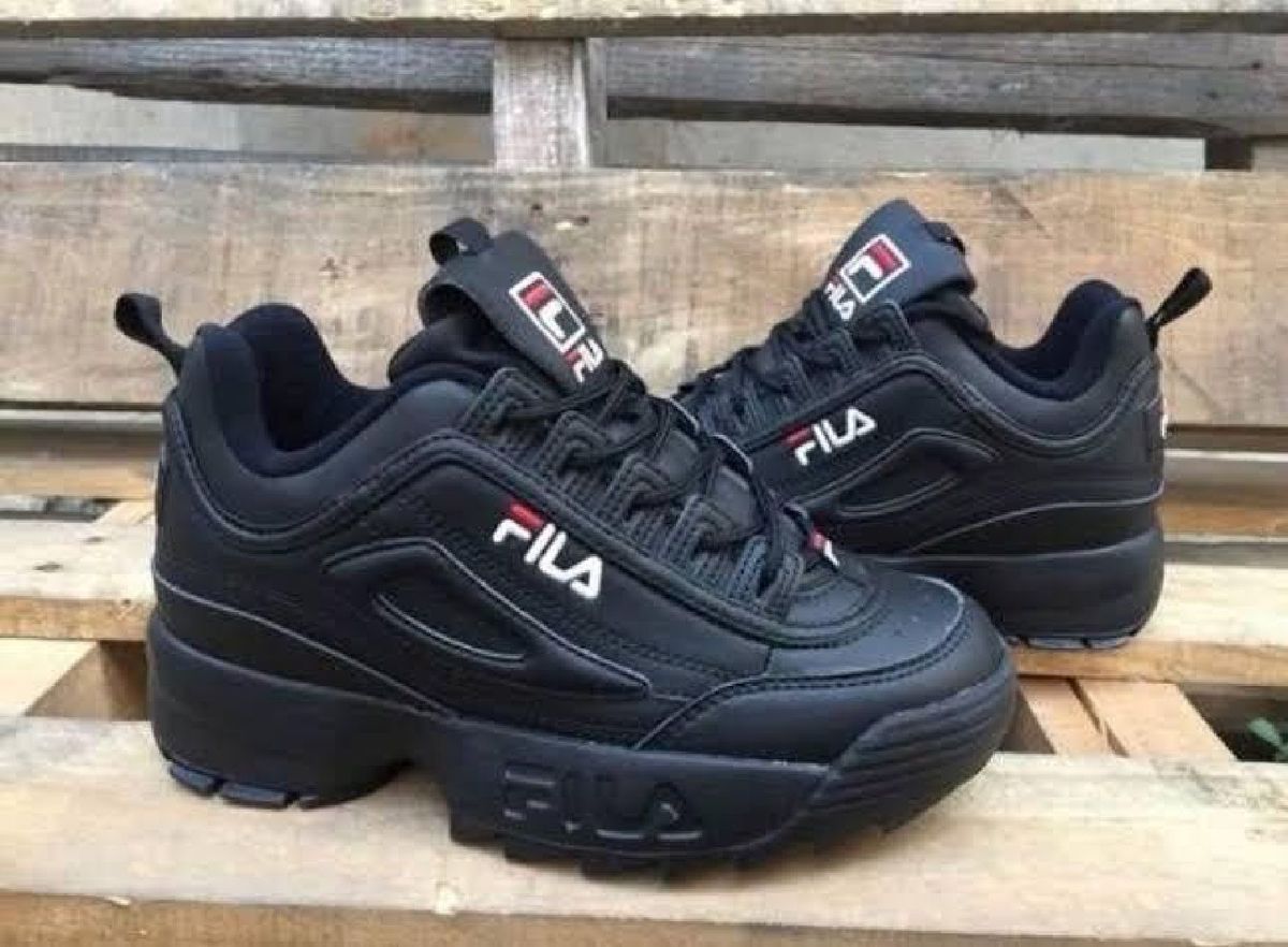 tenis fila infantil preto