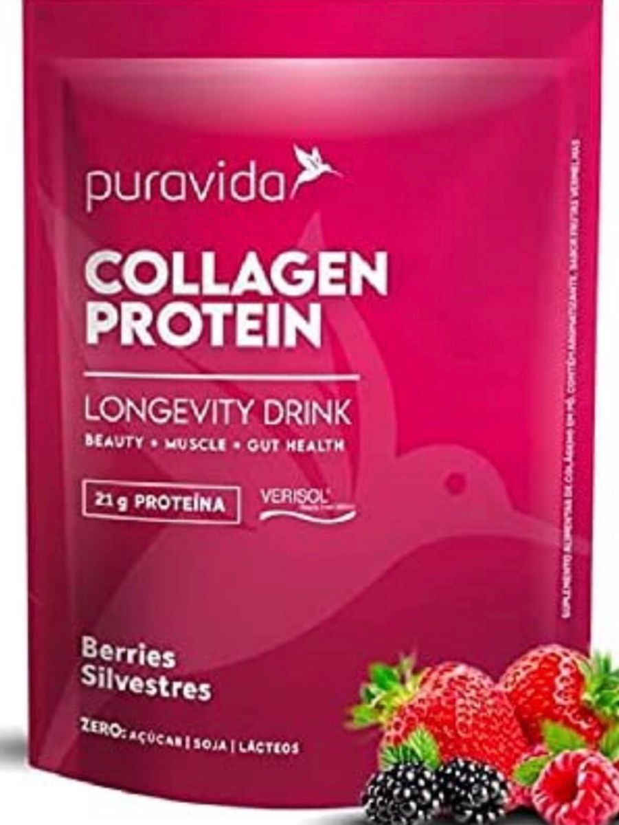 proteína de colágeno pura vida item p esporte e outdoor pura vida