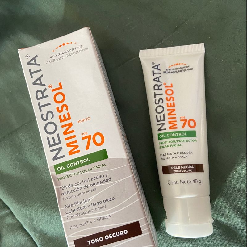 Protetor Solar Facial Neostrata Minesol Oil Control Pele Negra Fps 70 40g  Novo, Cosmético Feminino Neostrata Nunca Usado 87183879