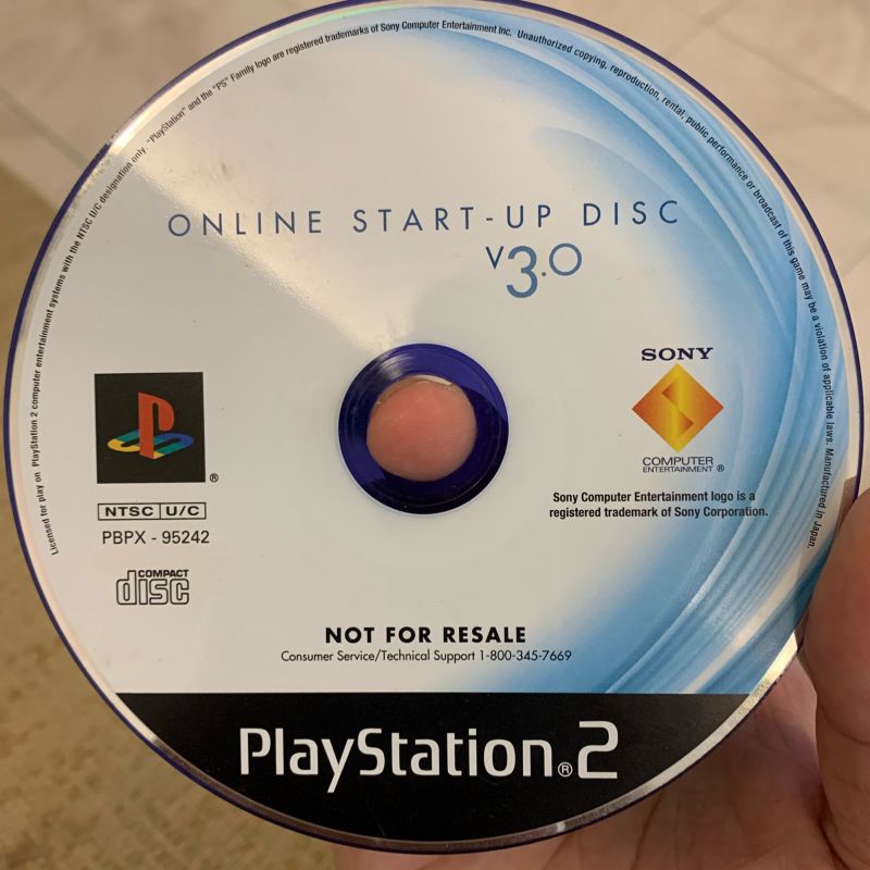 Playstation 2 PS2 Online Start Up Disc 3.0