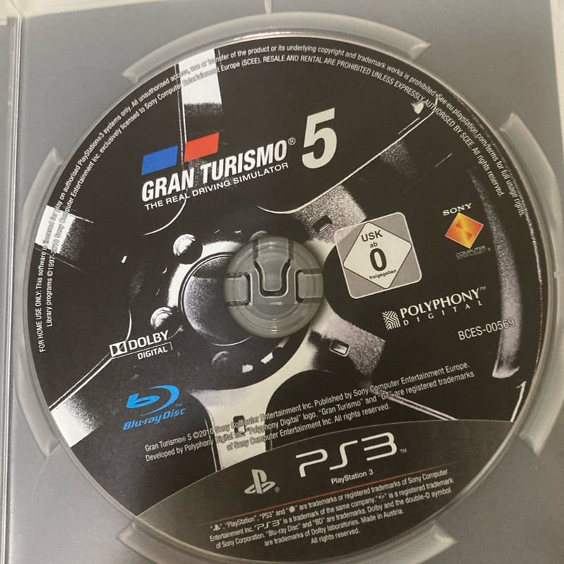 RARE GRAN TURISMO 5 GT5 PS3 PLAYSTATION 3 PAL VER PROMO DVD