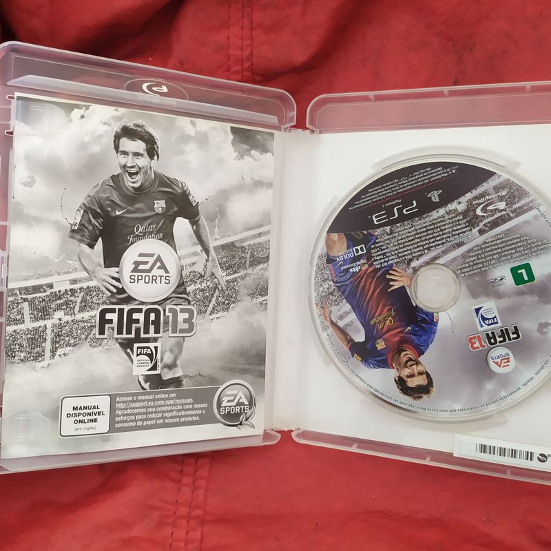 jogo ps3 Fifa 13 capa Messi