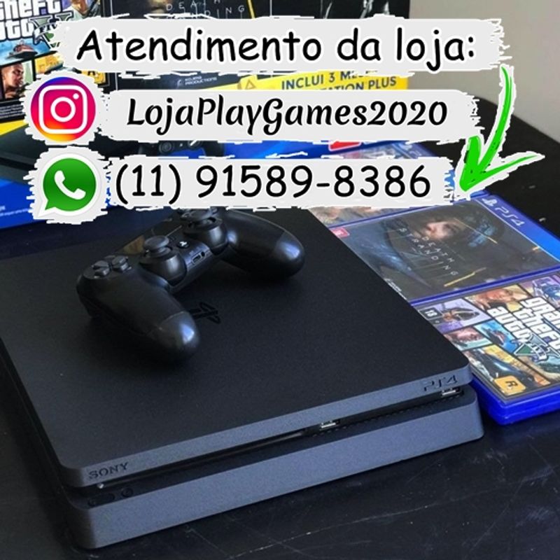 Playstation 4 (ps4 Pro) 1tb Acompanha Jogos e Dois Controles | Console de  Videogame Sony Usado 87705972 | enjoei