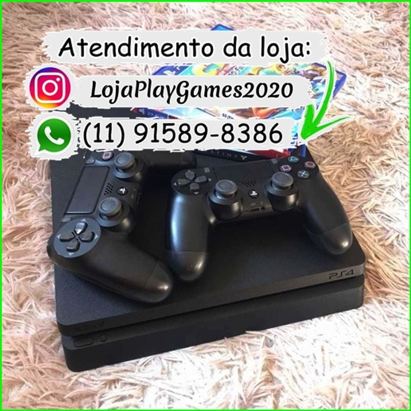 Playstation 4 (ps4 Pro) 1tb Acompanha Jogos e Dois Controles | Console de  Videogame Sony Usado 87705972 | enjoei