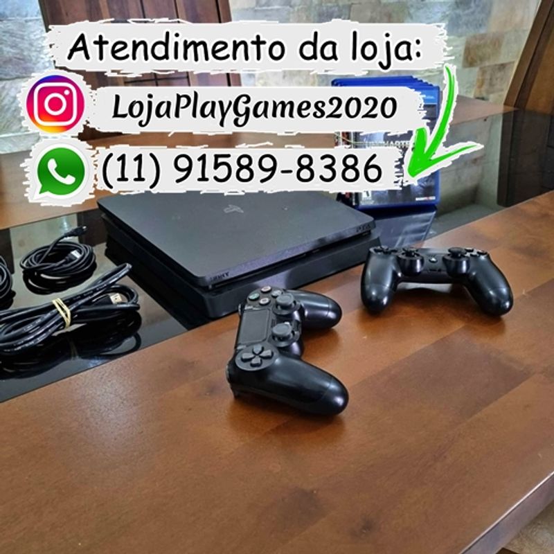 Playstation 4 (ps4 Pro) 1tb Acompanha Jogos e Dois Controles | Console de  Videogame Sony Usado 87705972 | enjoei