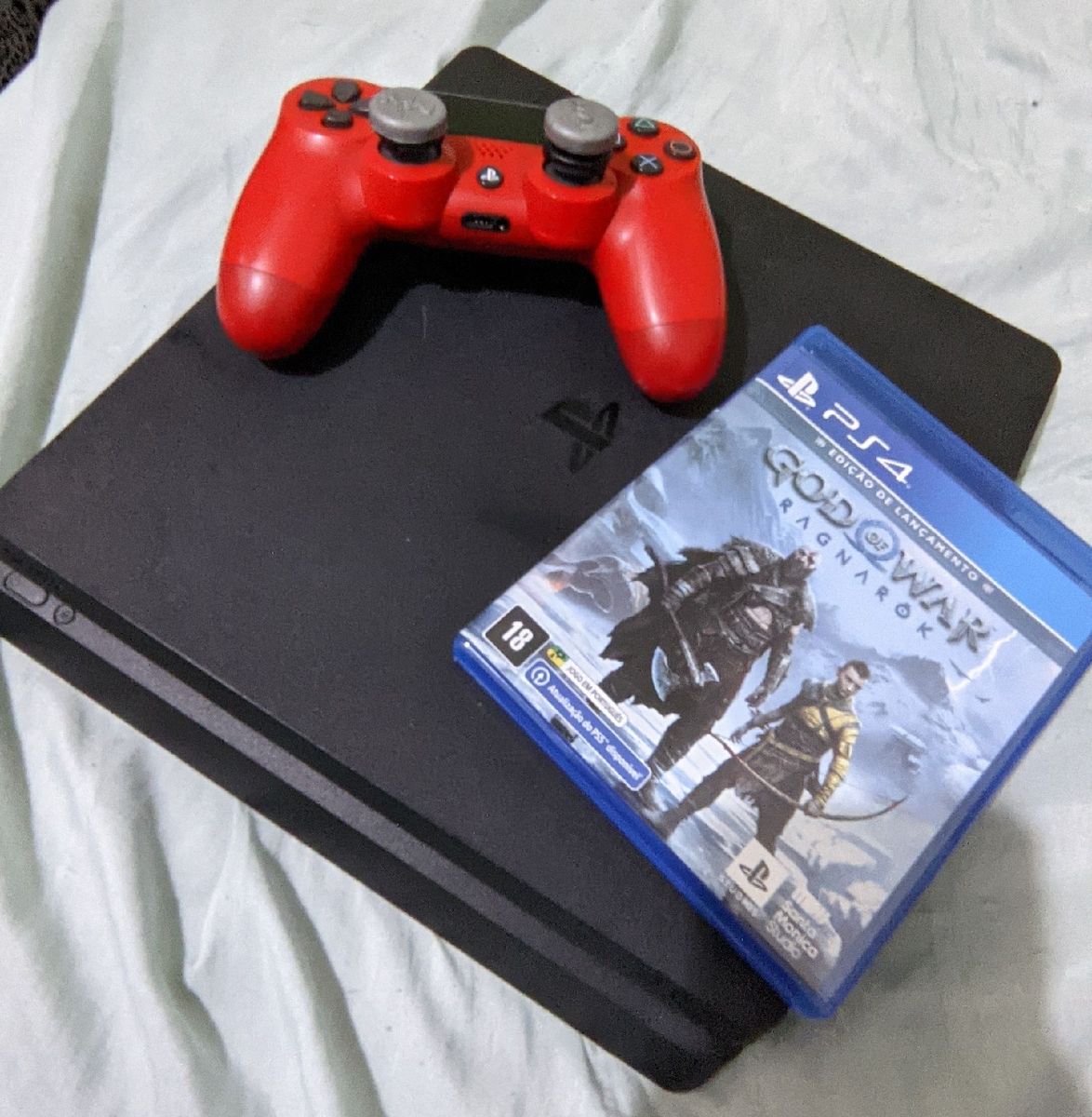 Ps4 Slim 1tb com God Of War Ragnarok Console de Videogame Sony Usado