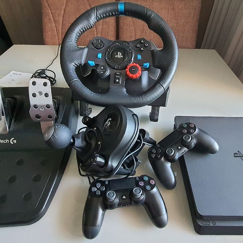 Game console steering wheel Volante para controle de ps4, volante para jogos  de corrida para sony playstation 4