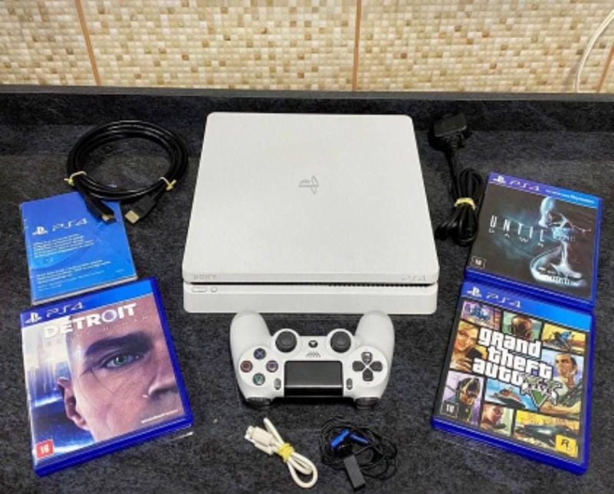 Ps4 Slim Playstation Usado Console de Videogame Ps4 Usado 83660895