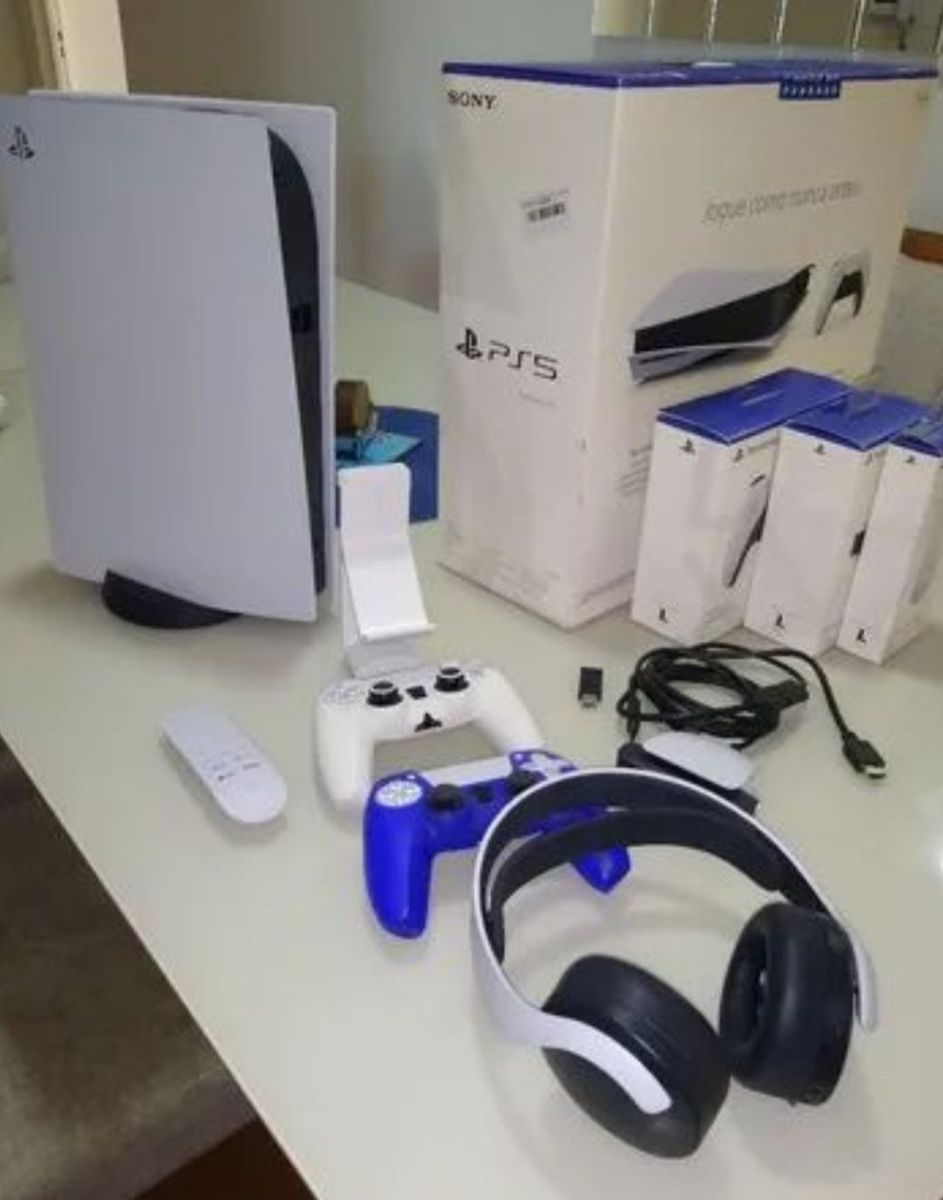 Sony Ps5 Completo Na Caixa Cacareco Sony Nunca Usado 49864403 Enjoei