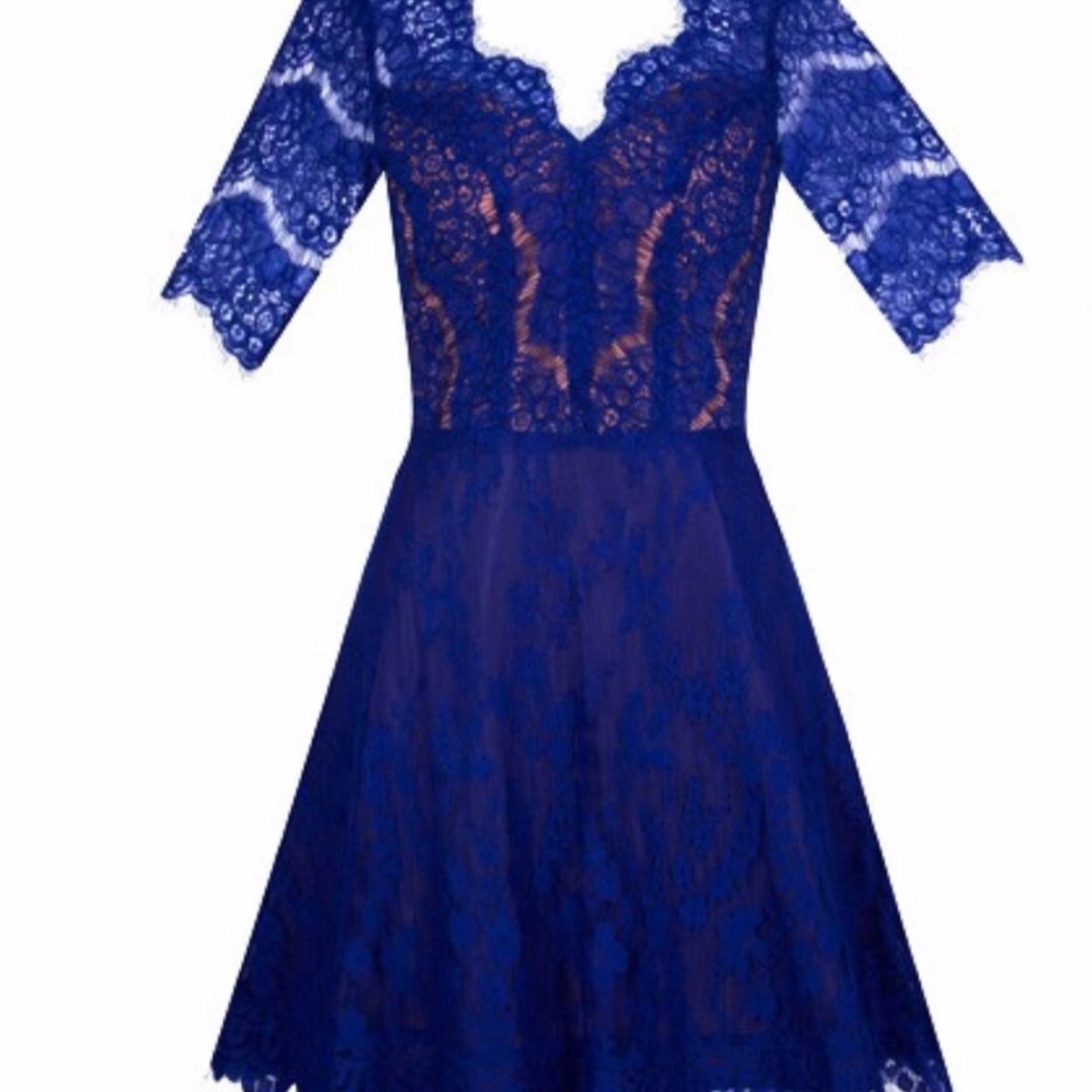 vestido azul riachuelo