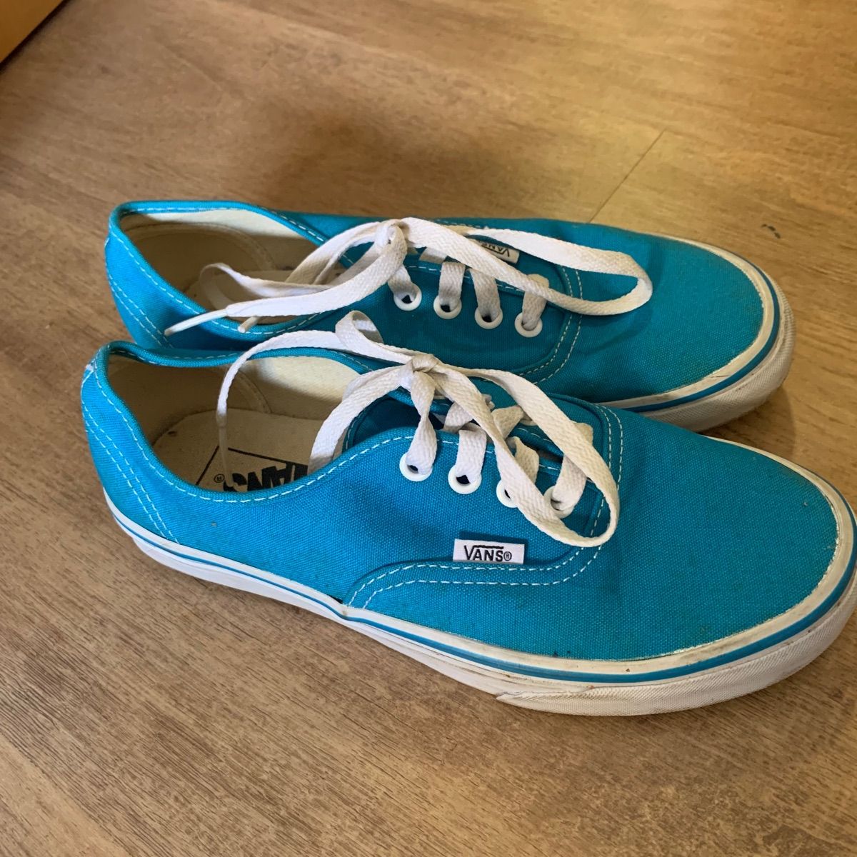 Vans Azul+preto+branco | Tênis Feminino Vans Usado 90657867 | enjoei