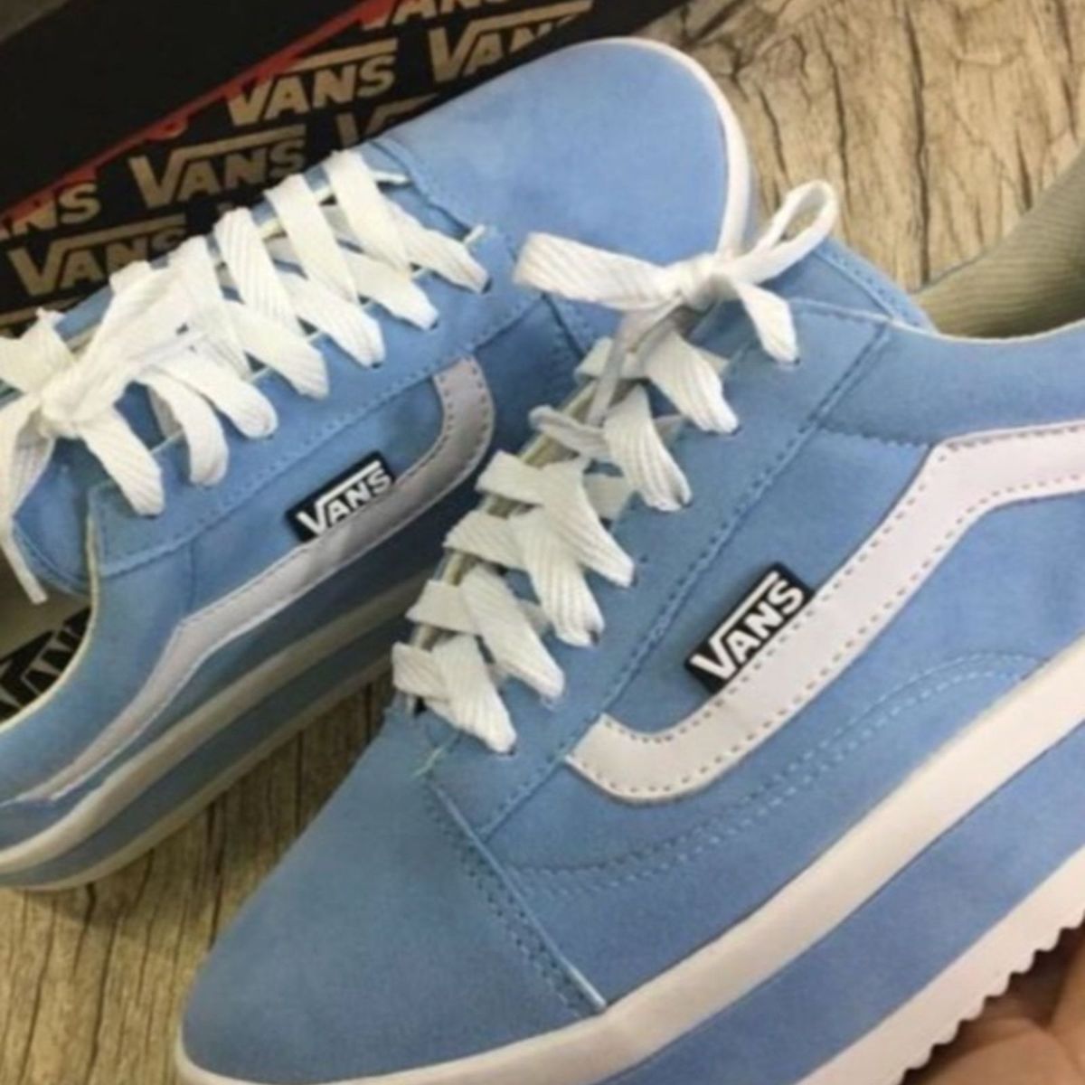 tenis vans feminino solado alto