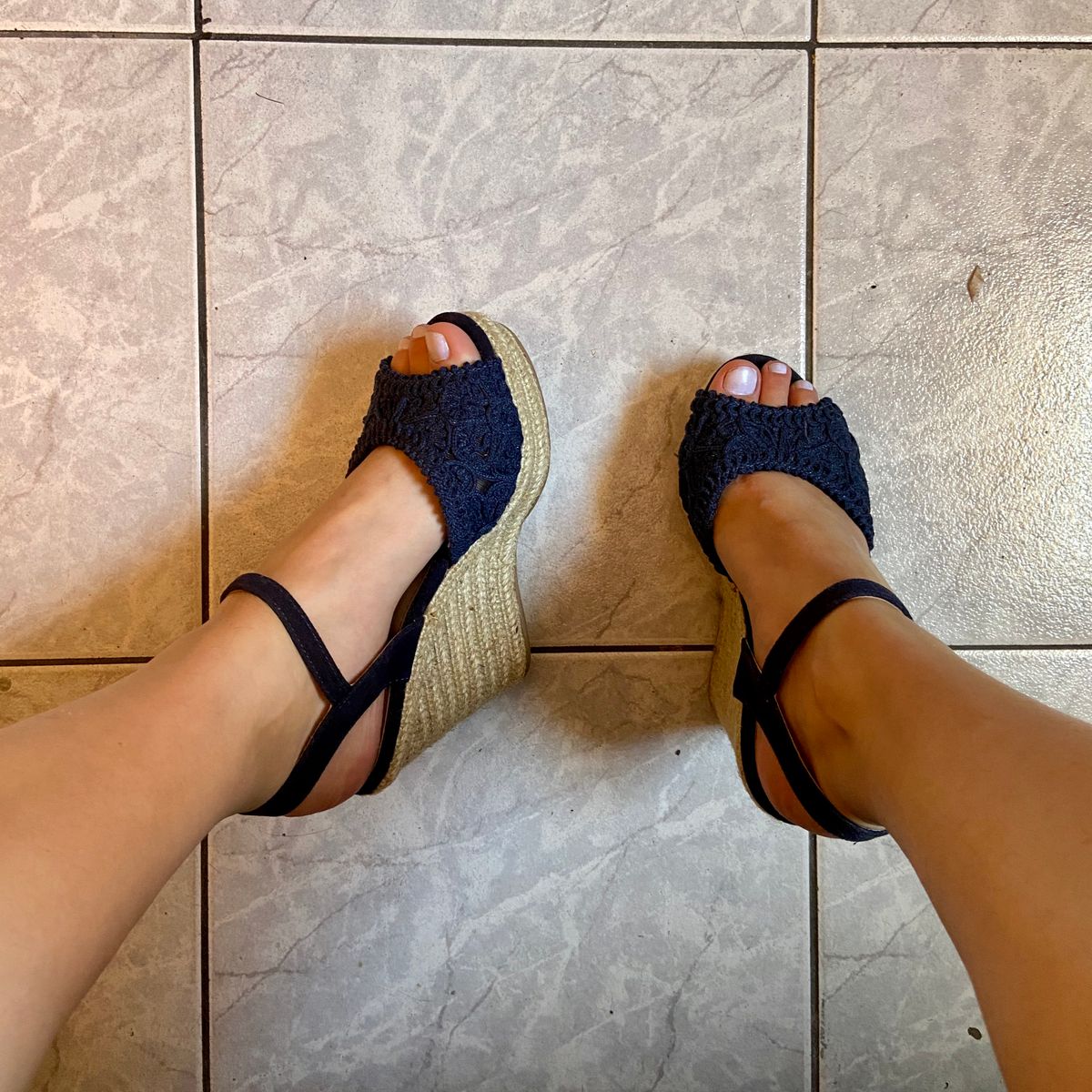 sandalia anabela loja prego