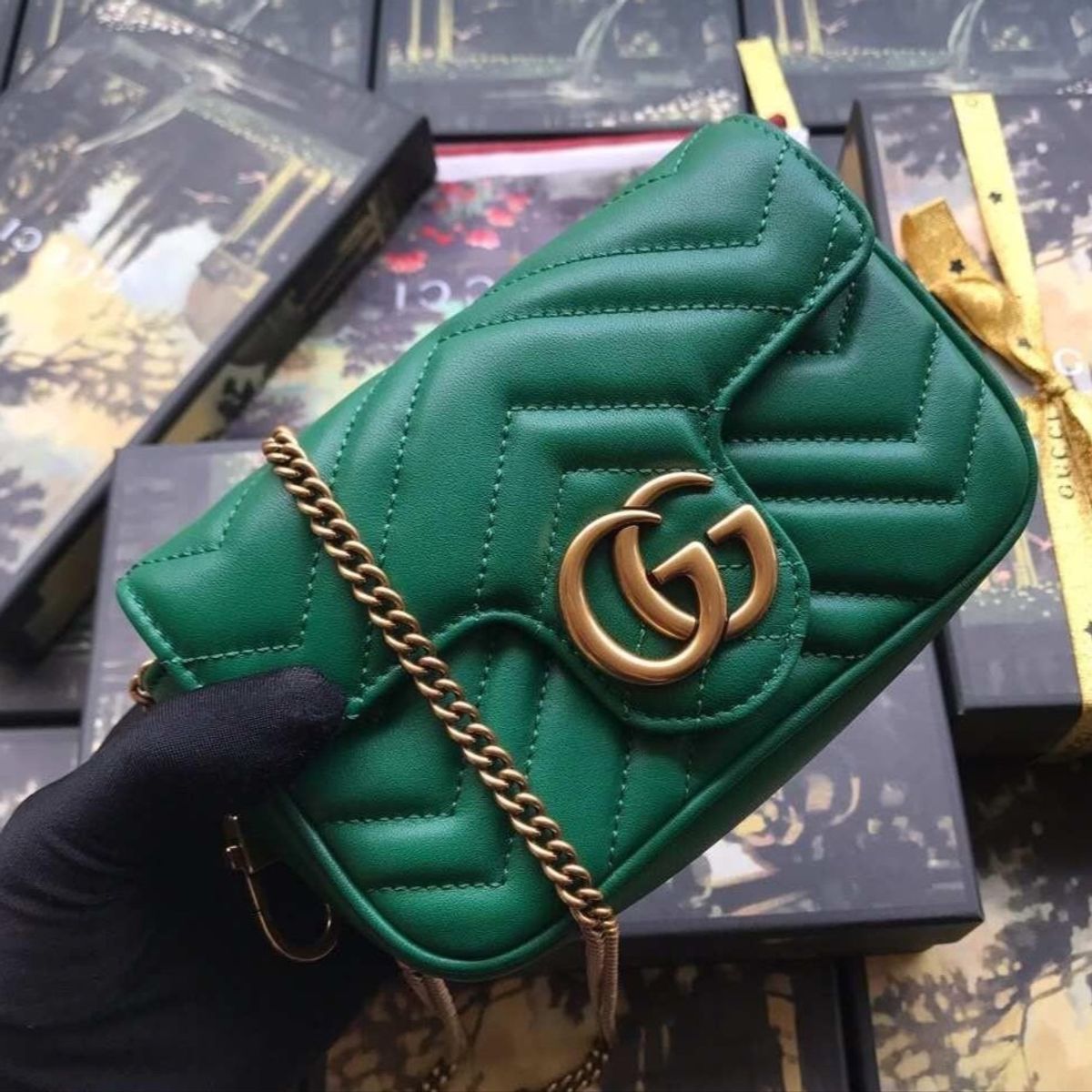 gucci marmont mini verde