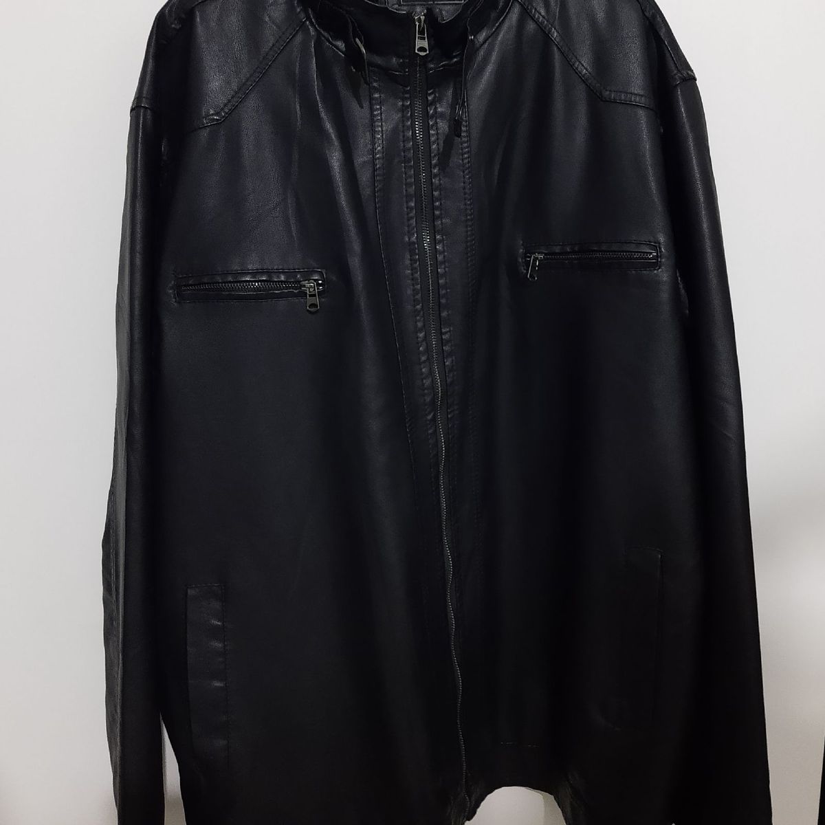 Jaqueta de Couro Sint tico Masculina Nova Casaco Masculino