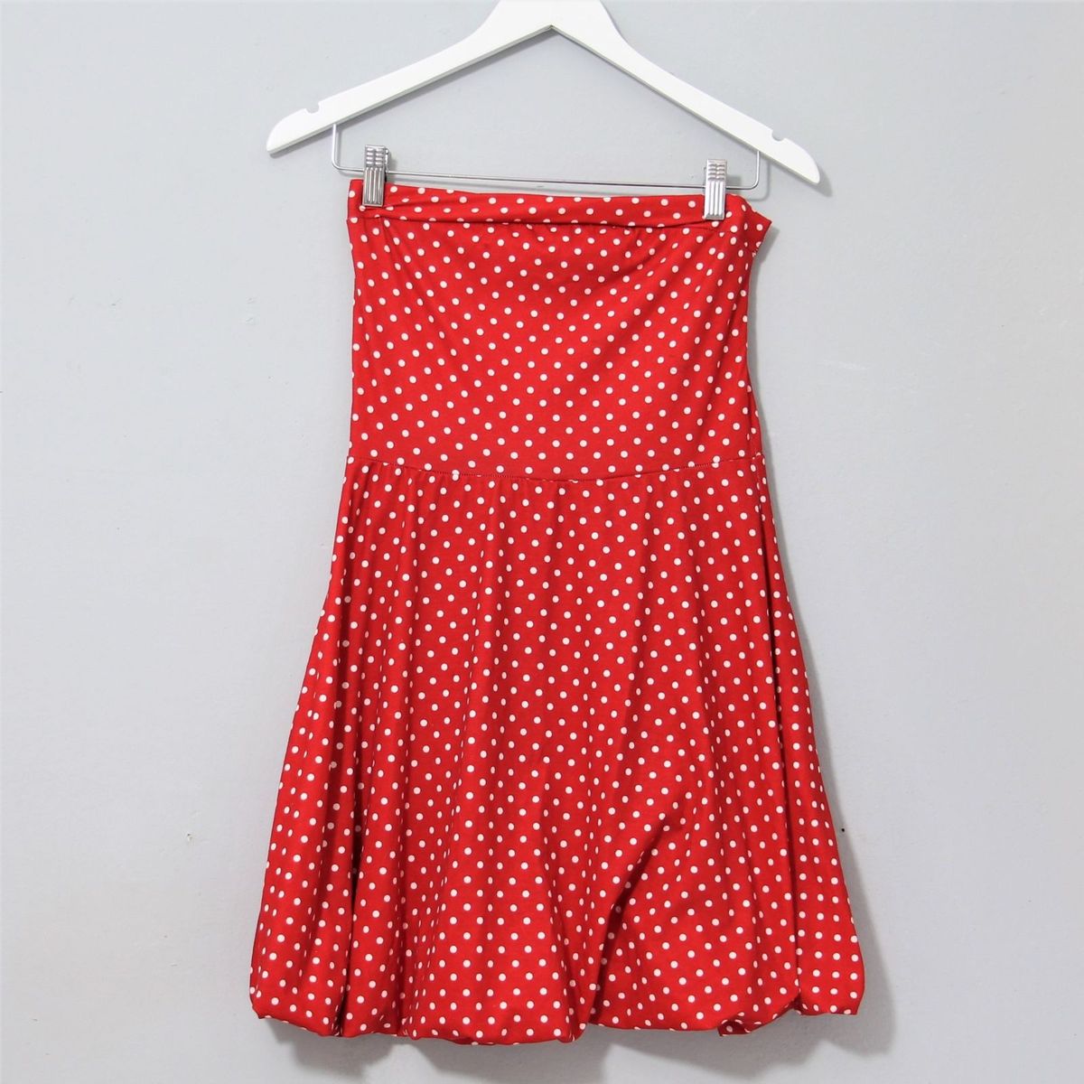 vestido anos 80 vermelho