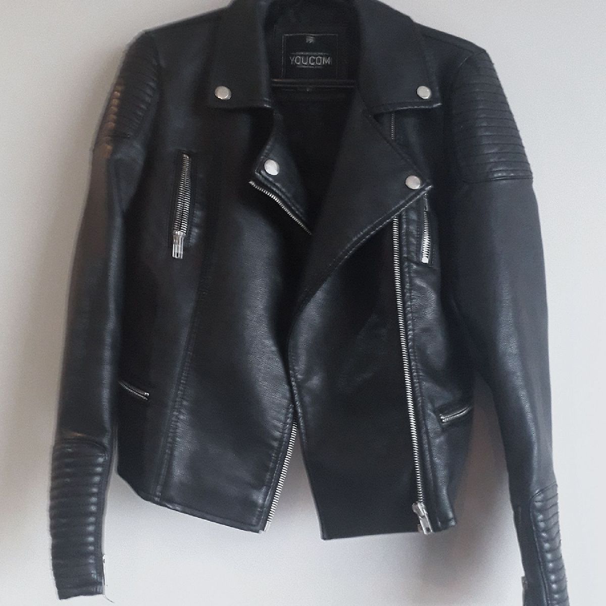 jaqueta de couro masculina youcom