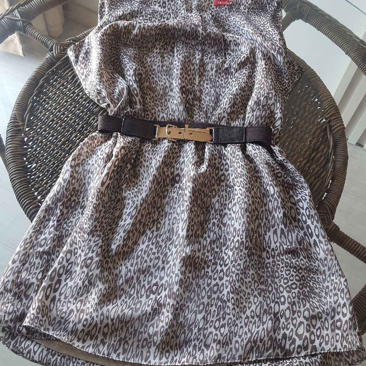 Vestido fashion larguinho com cinto