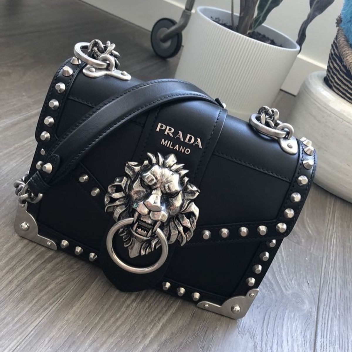 Bolsa Prada Cahier Preta Cahier