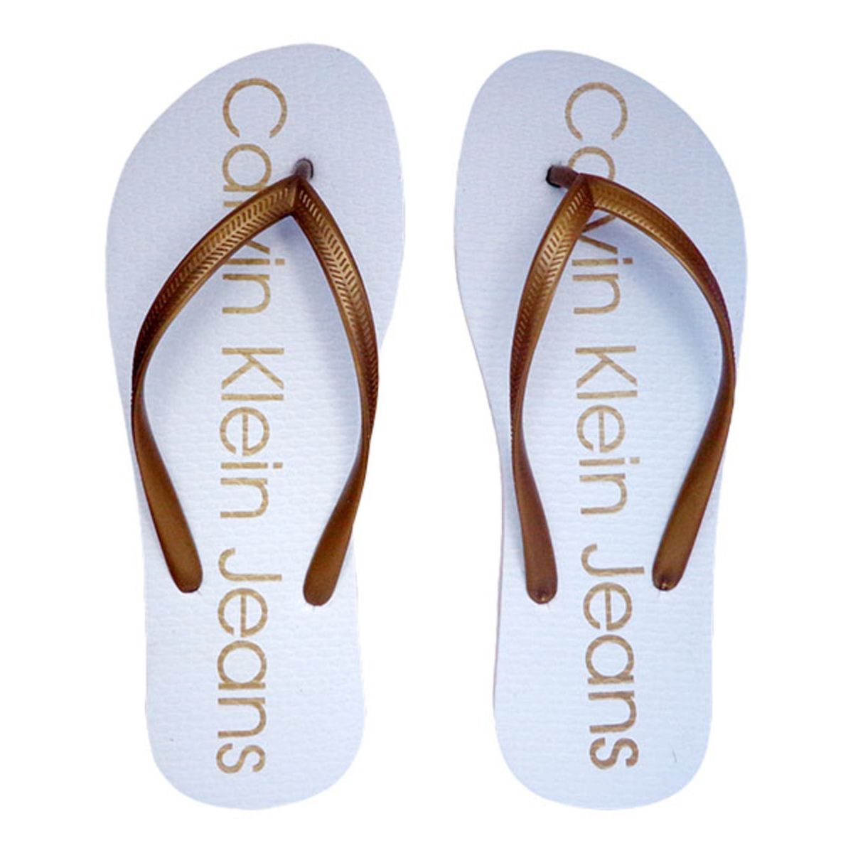 sandalia calvin klein branca