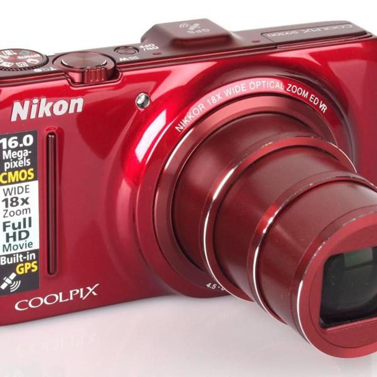 Nikon COOLPIX S9300 レッド Câmera Digital Nikon Coolpix S9300 Vermelha | Máquina Fotográfica
