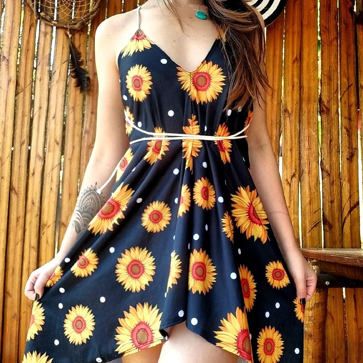 girassol vestido