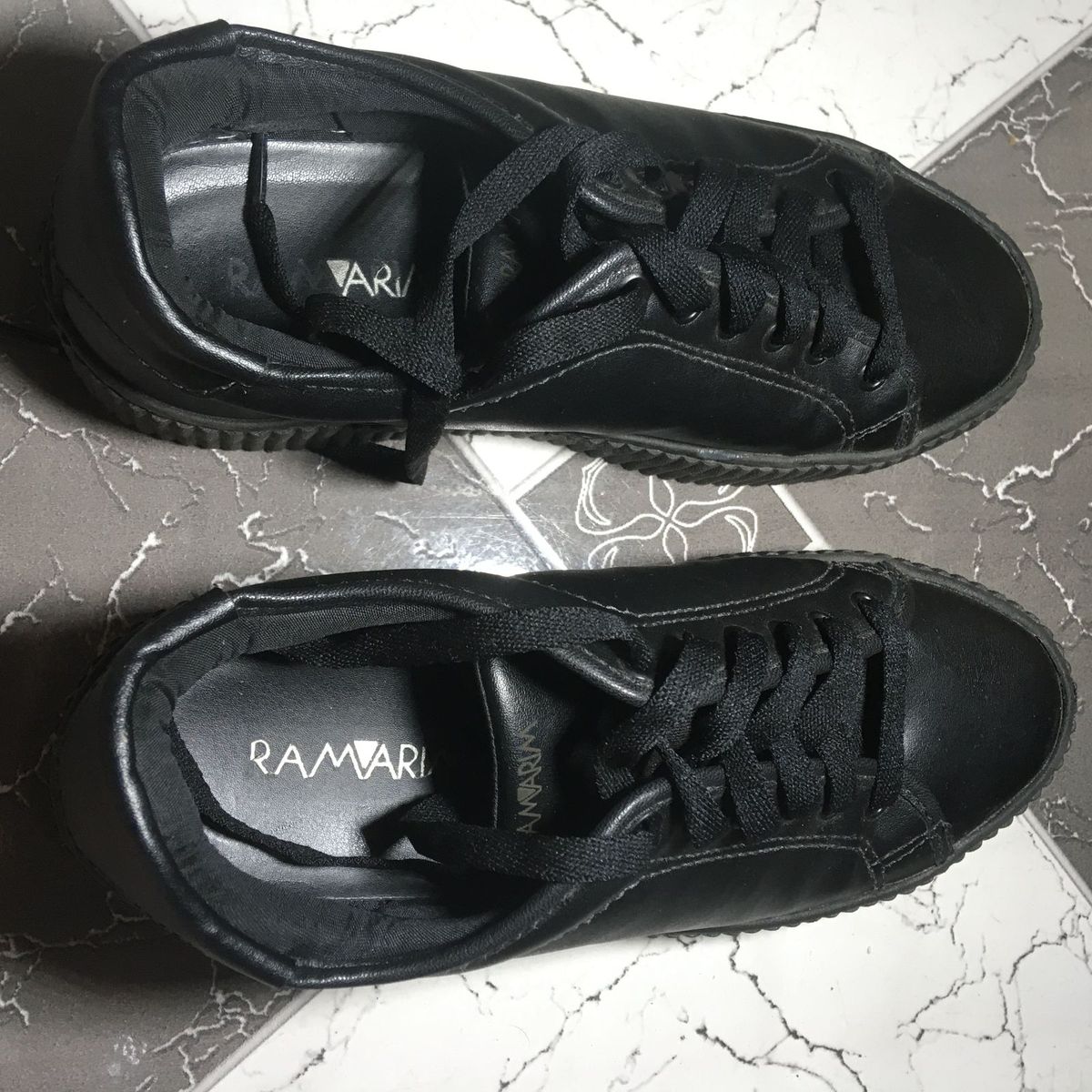 tenis ramarim plataforma preto