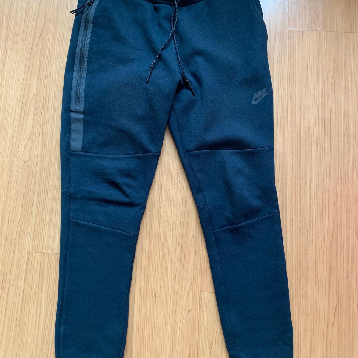 calça nike moletom tech fleece cinza